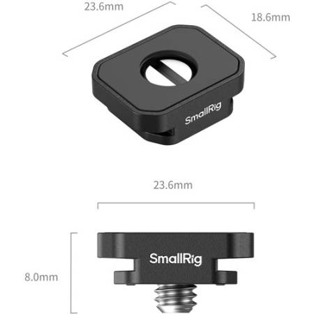 SmallRig 5472 - zestaw, 4x płytka montażowa z zimną stopką, śrubami 1/4